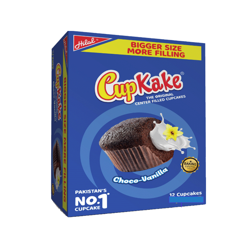 HILAL CUP CAKE CHOCO VANILLA 12`S